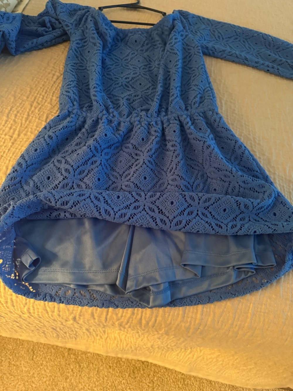 NWT Lana Skort Romper Blue Thistle Trellis Lace Size Small 💙💙💙 - Picture 6 of 9